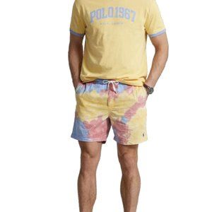 NEW $148 Polo Ralph Lauren 6-Inch Prepster Shorts!  XL or XXL Tie Dye Seersucker